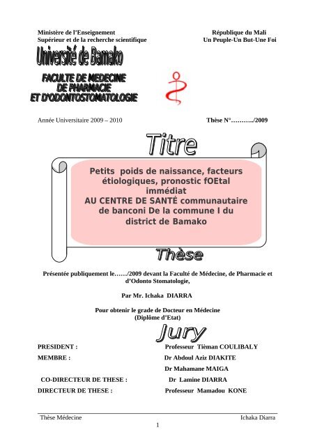 Petits Poids De Naissance Facteurs A C Tiologiques Pronostic Foetal Petits Poids De Naissance Facteurs A C Tiologiques Pronostic Foetal