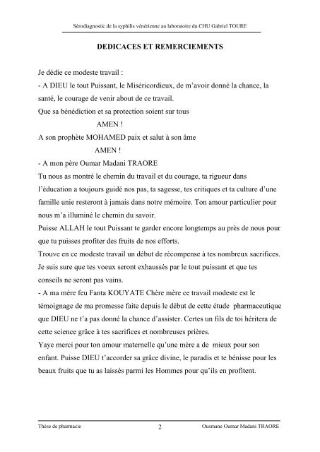 TITRE JURY SÃ©rodiagnostic de la syphilis vÃ©nÃ©rienne au ...