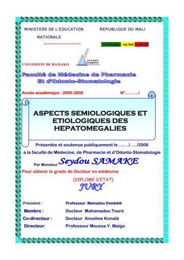 aspects semiologiques et etiologiques des hepatomegalies
