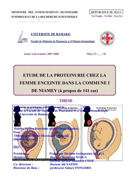 ETUDE DE LA PROTEINURIE CHEZ LA FEMME ENCEINTE DANS ...