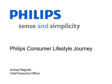 Philips Consumer Lifestyle Journey