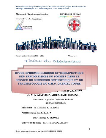 Par Mlle MAFOMA MBESSIME ROSINE