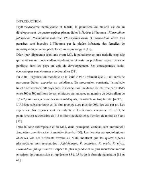 Un But -Une Foi UNIVERSITE DE BAMAKO AnnÃ©e 2006-2007