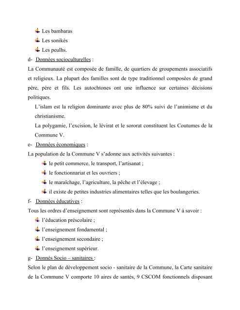 Un But -Une Foi UNIVERSITE DE BAMAKO AnnÃ©e 2006-2007