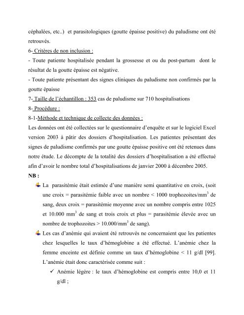 Un But -Une Foi UNIVERSITE DE BAMAKO AnnÃ©e 2006-2007