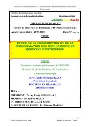 etude de la prescription et de la consommation des medicaments en ...