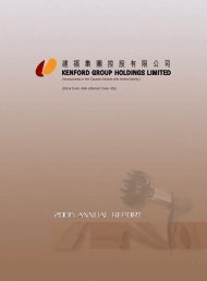Notes to the Financial Statements - Kenford.com.hk