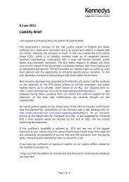 Download Liability Brief - June 2012 (PDF, 56KB) - Kennedys
