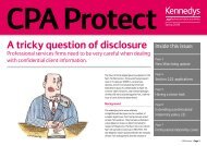 Download CPA Protect - Spring 2008 (PDF, 242KB). - Kennedys