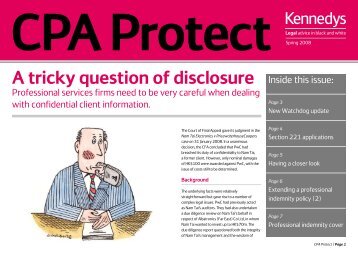 Download CPA Protect - Spring 2008 (PDF, 242KB). - Kennedys