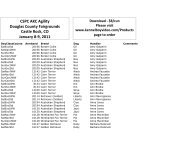 CSPC AKC Agility Douglas County Fairgrounds Castle Rock, CO ...