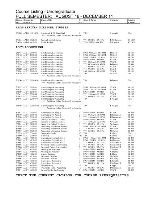 PDF Version of Course Information - Kennesaw State University