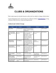 CLUBS & ORGANIZATIONS - Kenora.ca