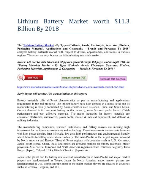 Lithium Battery Market 