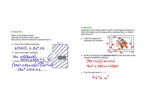 Notes 5.8B Quadratic Applications - Kenston School District