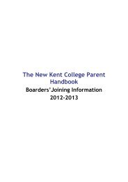 Boarding Houses - Kent College Pembury