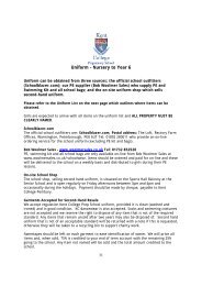 Uniform â Nursery to Year 6 - Kent College Pembury