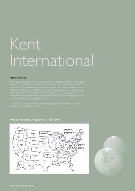 Development news 2006-2007 - University of Kent