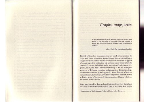 Franco Moretti's Graphs, Maps and Trees