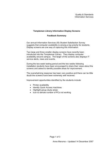 Full summary and report