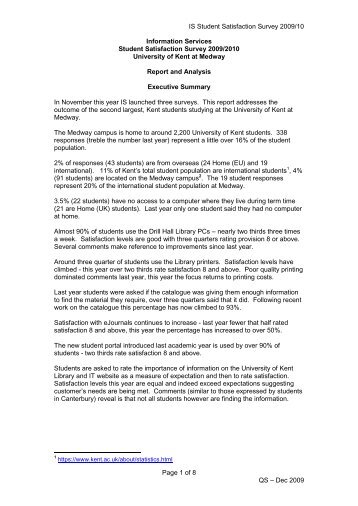 Full report and analysis (pdf format) - University of Kent