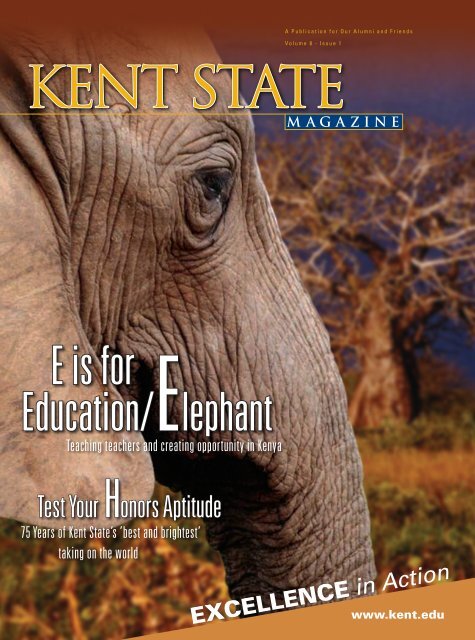 E is for Education/Elephant - Kent State University