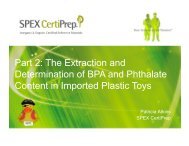 Part 2: The Extraction and Determination of BPA and Phthalate ...