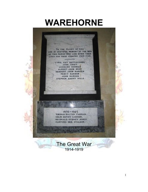 WAREHORNE - Kent Fallen