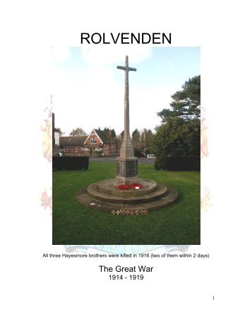 ROLVENDEN - Kent Fallen