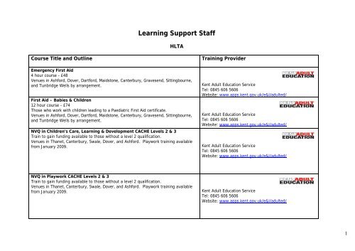 Learning Support Staff â Kent Trust Web â Supporting Children