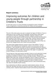 Ofsted report - Kent Trust Web