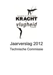 Jaarverslag 2012 - Kracht en Vlugheid Pijnacker