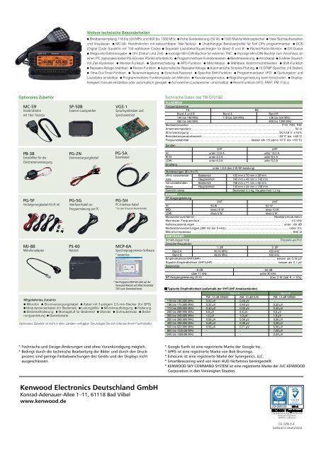 TM-D710GE - Kenwood