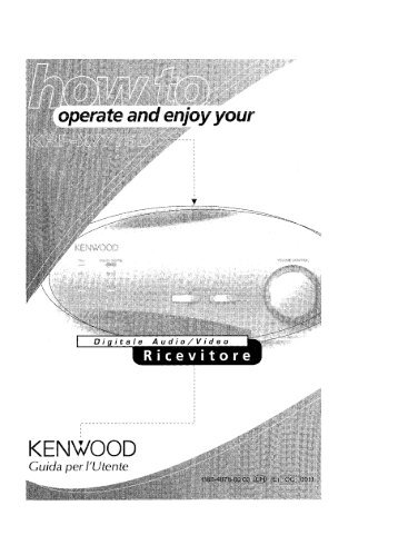 KRF-X7775D (Guida utente) - Kenwood