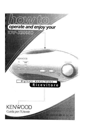 KRF-X9995D - Kenwood