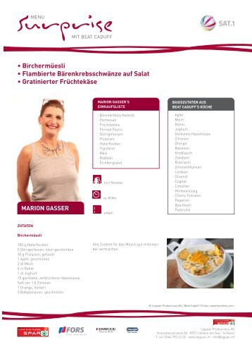 Rezept als PDF - Kenwood