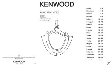 AX500 AT501 AT502 - Kenwood