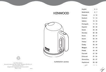 SJM020A series Â´Â¸âw - Kenwood Limited