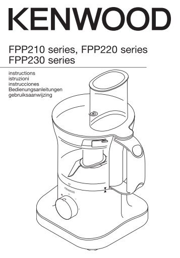 FPP210 series, FPP220 series FPP230 series - Kenwood