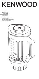 instructions istruzioni instrucciones ... - Kenwood Limited