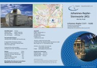 Flyer - Kepler-Gesellschaft