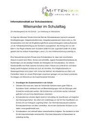 Informationsblatt zur Schulassistenz