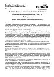 Stellungnahme des DSB e.V. - Schwerhoerigen-Netz
