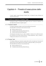 Capitolo 4 - Finestra di esecuzione dello studio