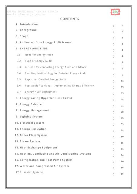 Energy Audit Manual - Kerala - Energy Management Centre Kerala