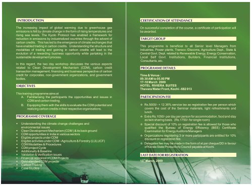 Download Brochure (PDF) - Energy Management Centre Kerala