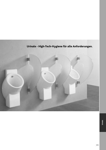 Urinale - High-Tech-Hygiene fÃ¼r alle Anforderungen. - Keramag