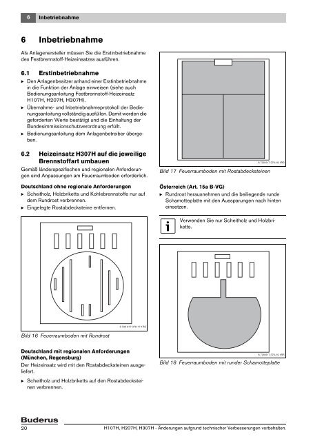 Montageanleitung H107H, H207H, H307H