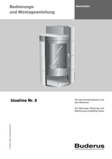 Bedienungs- und Montageanleitung blueline Nr. 6