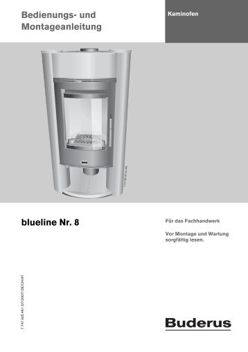 Bedienungs- und Montageanleitung blueline Nr. 8 - Buderus